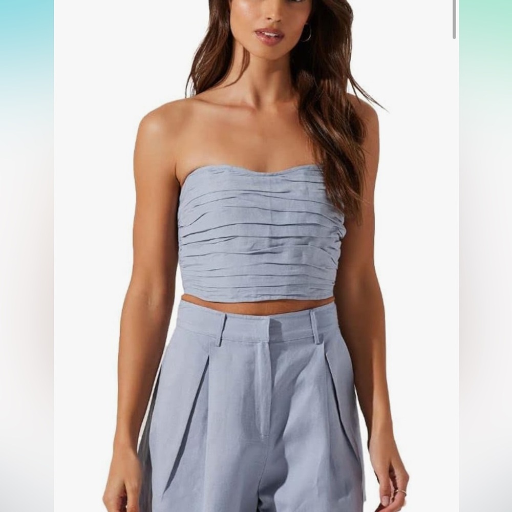 ASTR the Label Jessamine Top - Slate Blue